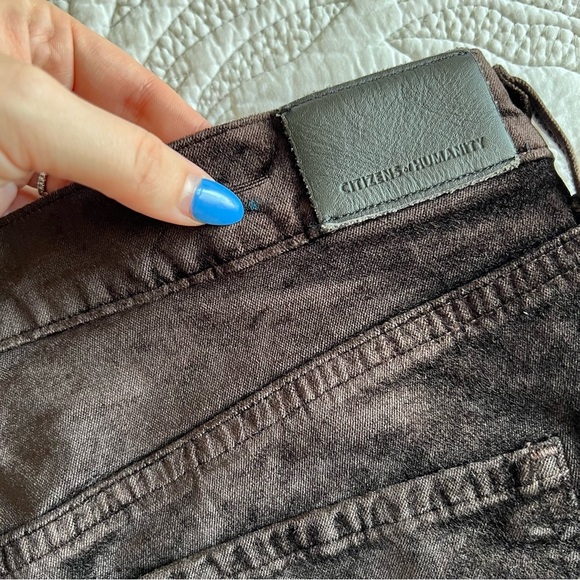 CITIZENS OF HUMANITY - Lilah Velvet High Rise Bootcut Pants - Pony (Brown) - Picture 14 of 14